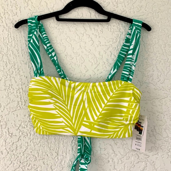 TIME AND TRU RAINFOREST PALM MIX AND MATCH SWIM TOP SIZE M,8-10 - Picture 1 of 5